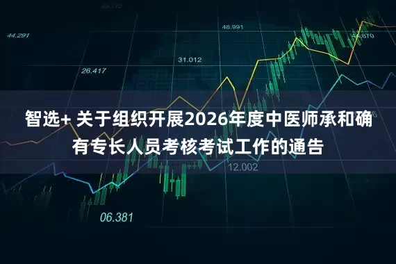 智选+ 关于组织开展2026年度中医师承和确有专长人员考核考试工作的通告